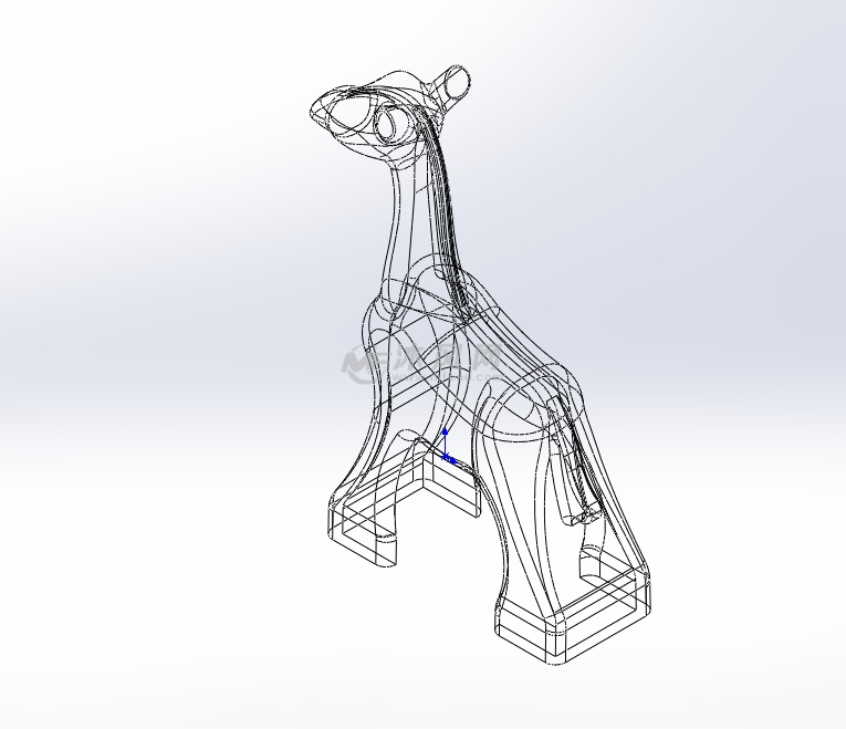 长颈鹿三维设计模型