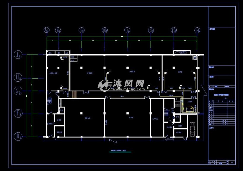 泡沫消防管道平面图