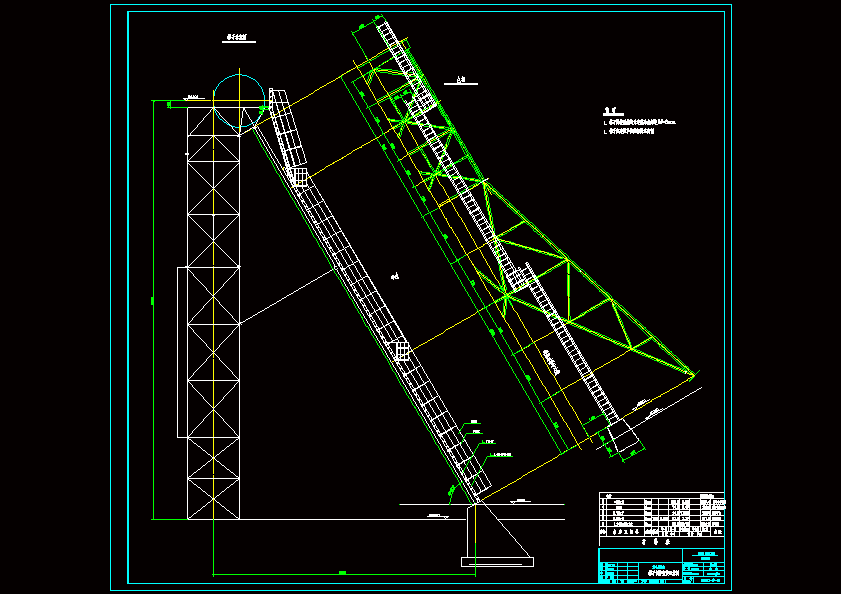 主井井架cad图纸