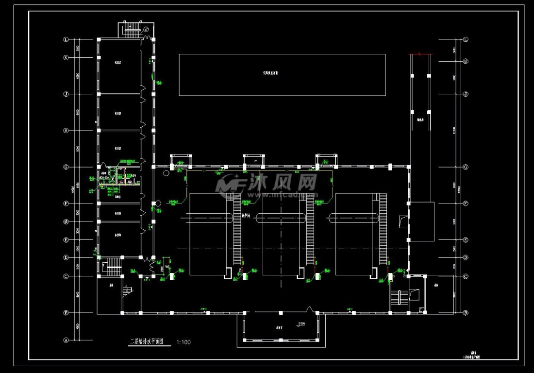 二层给排水平面图