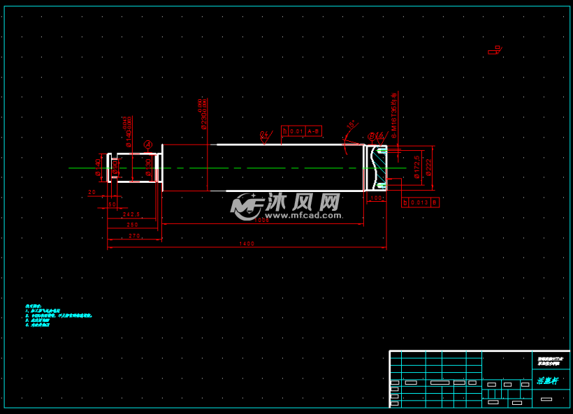 活塞杆缸筒图图纸参数图纸id 1085975图纸格式:dwg图纸版本:autocad