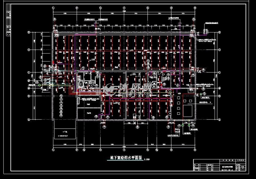 地下室给排水平面图
