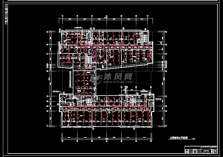 三层给排水平面图