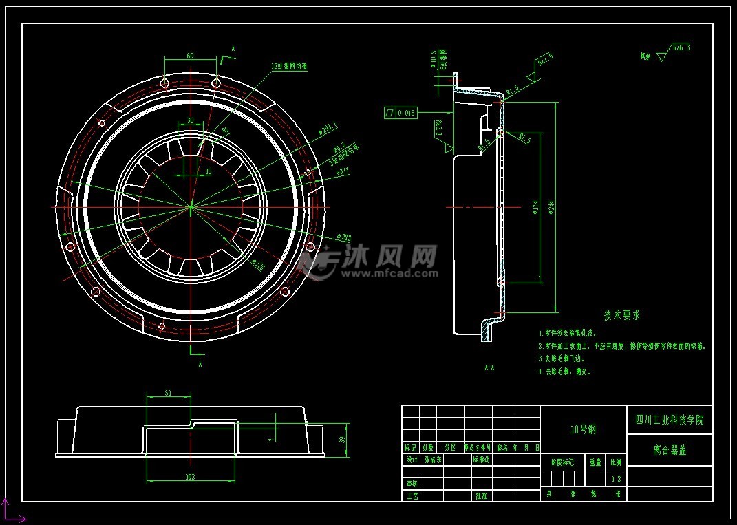 离合器离合器盖