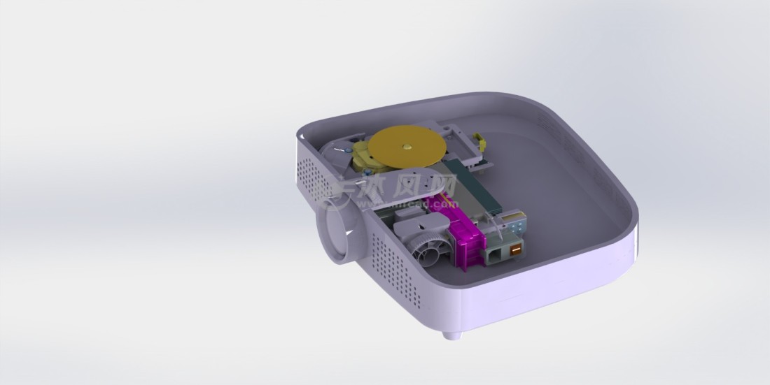 投影仪模型sw图