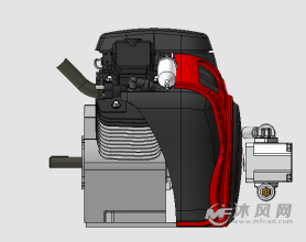 隆鑫2v78f发动机模型