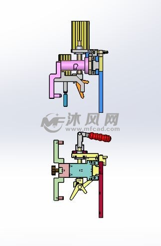 锁紧机构侧视图