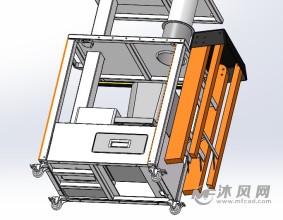 电动升降工具车-工位器具图纸-沐风网