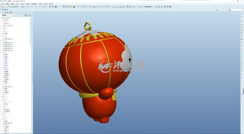 雪容融模型图 - 玩具公仔图纸 - 沐风网