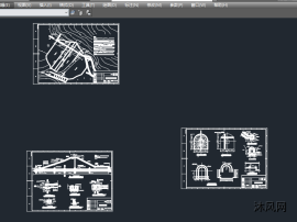 autocad大坝堤防图纸下载 沐风图纸