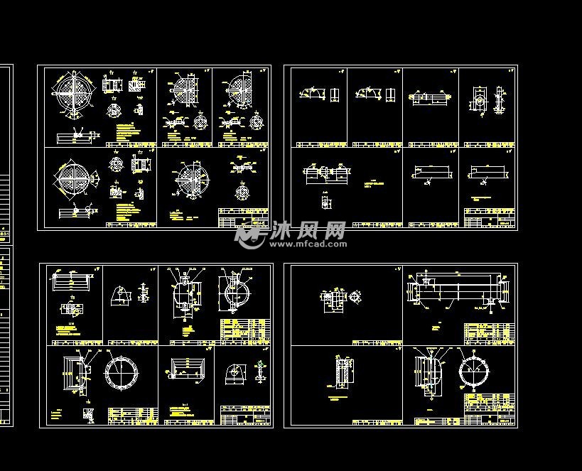 详细配套的部件零件制作图的图纸预览图