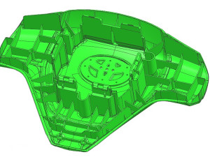 丰田汽车方向盘模具图3D