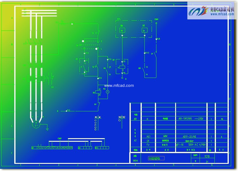 autocad常用dcs控制图纸(一 _电动机控制原理图