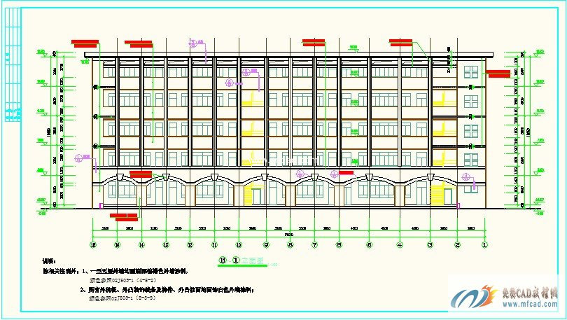 层高中教学楼建筑结构施工图