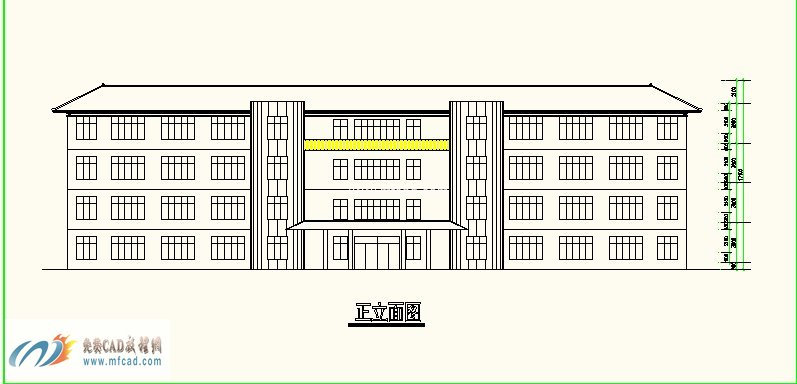 某框架教学楼的cad图纸