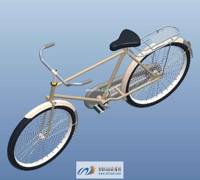 proe50自行车造型