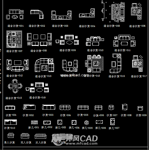 建筑CAD材质图库 - autocad室内设计图纸