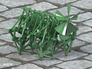 风力怪兽八脚怪兽机器人 - solidworks玩具公仔