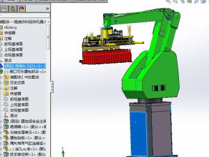 瓶装模型码垛机器人-solidworks机械设备饮料图纸北欧案例装修图片