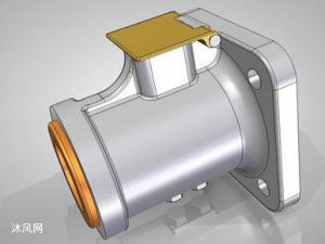 蒸汽机车阀杆导向滑动轴承 - solidworks阀体类