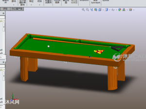 台球桌 sketchup游戏场景模型下载 沐风图纸
