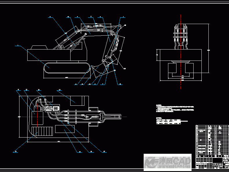 挖掘机设计图纸
