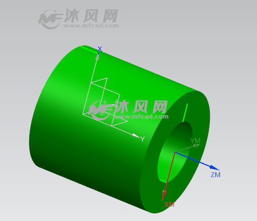 UG100车铣复合加工实例之安装套管实例(图2)