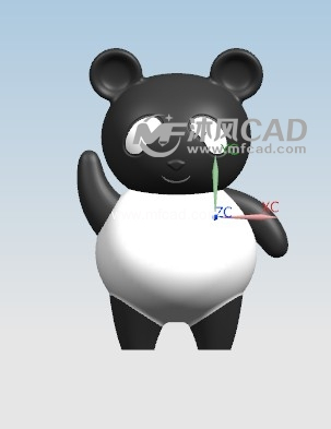 ug小熊模型 - ug动物模型下载 - 沐风图纸