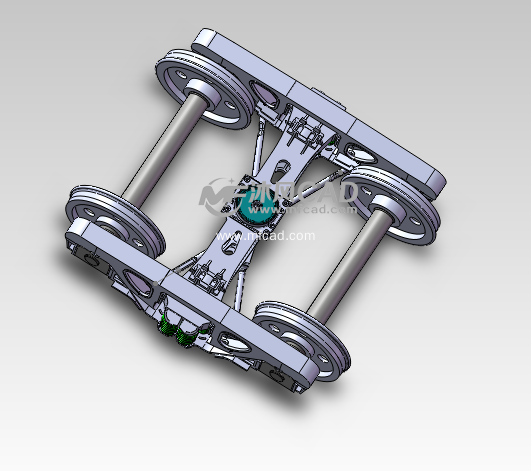 转向架 - solidworks底座支架类模型下载 - 沐风图纸