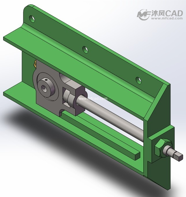 调节轴承座uct201-15d1 - solidworks底座支架类模型下载 - 沐风图纸