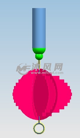 电子灯笼俯视图