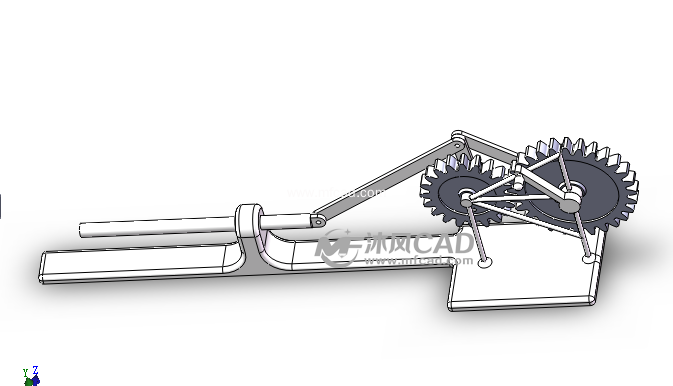 2连杆机构 - solidworks传动件和减速器模型下载 - 沐风图纸