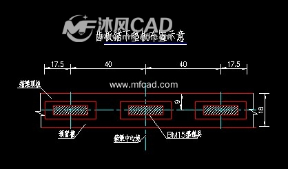 箱梁图纸,该图纸结构清晰,其中包括:bm15型锚具构造,齿板锚下垫板布置