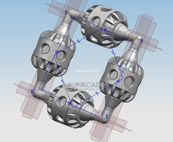 ug旋转结构 - ug常用机械机构模型下载 - 沐风图纸