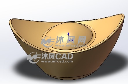 元宝- solidworks中性文件类模型下载 - 沐风图纸