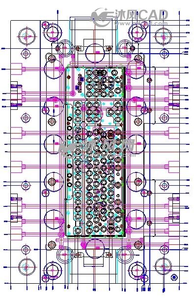 电脑键盘模具 - it产品类模具图纸下载 - 沐风图纸