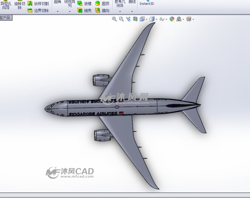 波音-787-航空航天图纸-沐风网