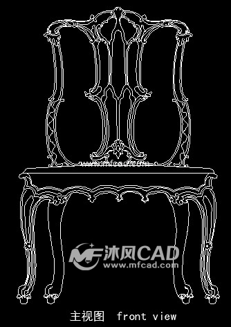 图纸格式为dwg,图纸内容包括椅子三视图,建议大家使用cad2012及以上