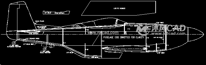 p51战斗机二维图 - 其他图纸 - 沐风图纸