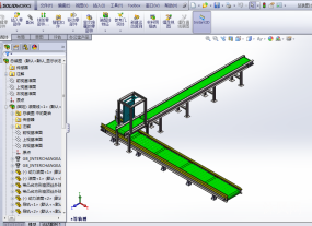 ���ϳ���۳��Զ���������ˮ�� Solidworksģ��