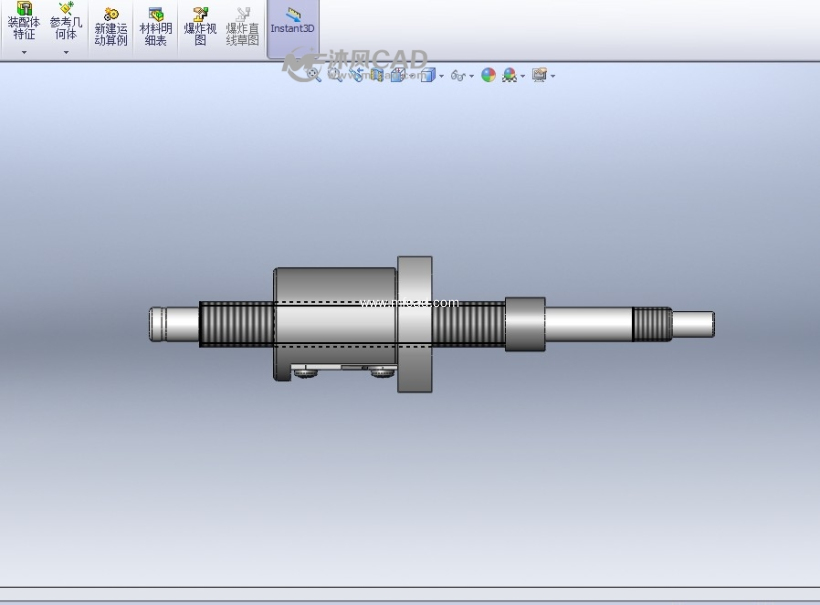 滾珠絲槓 solidworks2012模型下載