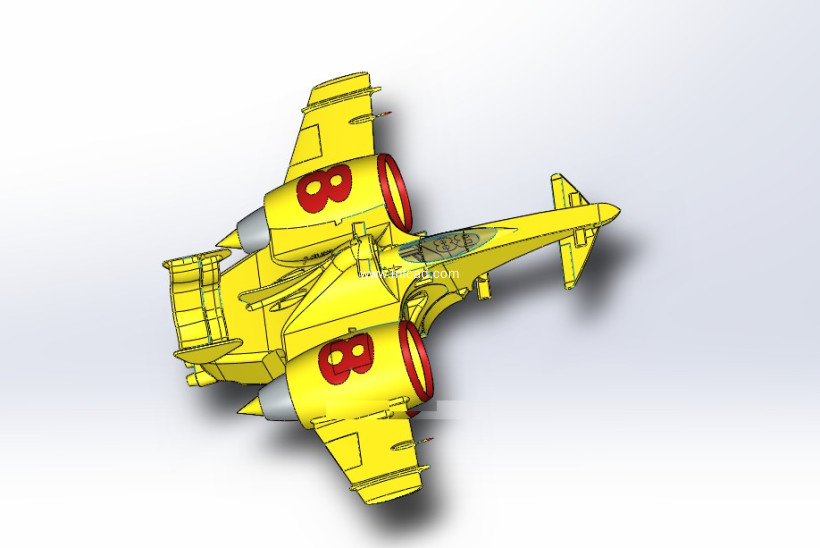 tb玩具飛機模型 - solidworks玩具公仔類模型下載 - 沐風圖紙