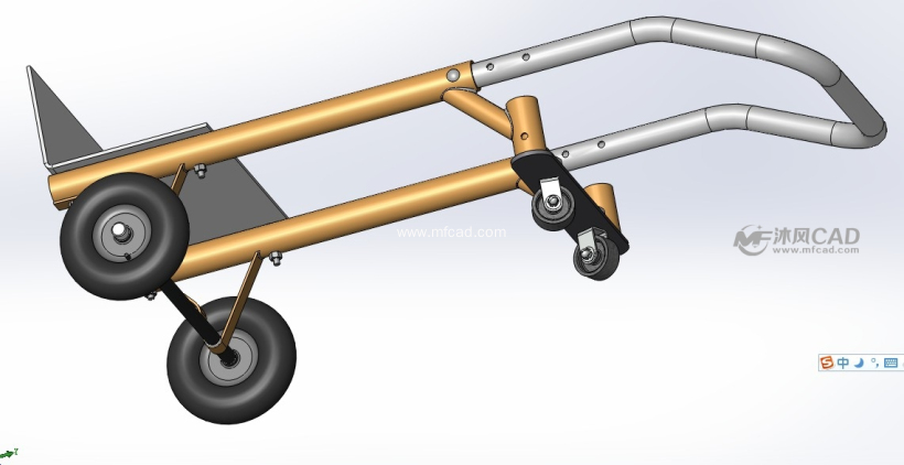 手推车sw模型