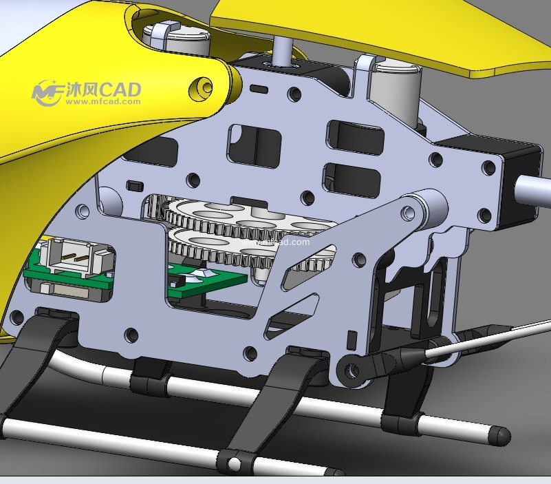 建筑用直升机 - solidworks军工用品模型下载 - 沐风图纸