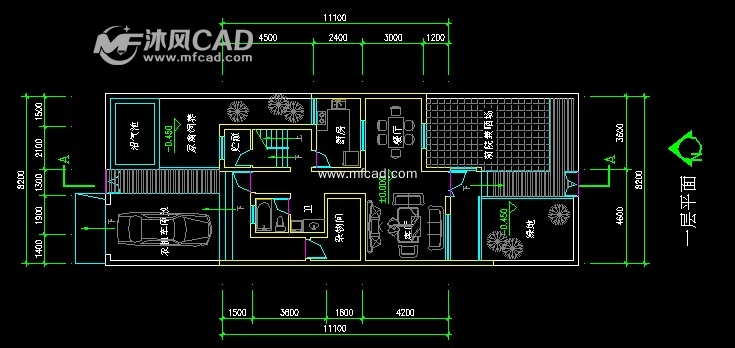 安居型江南村落cad设计图 