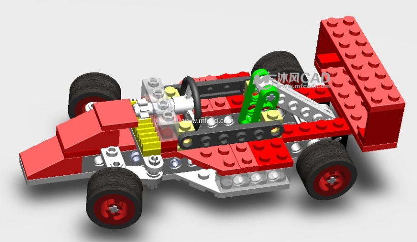 乐高卡丁车总装配图-玩具公仔图纸-沐风网