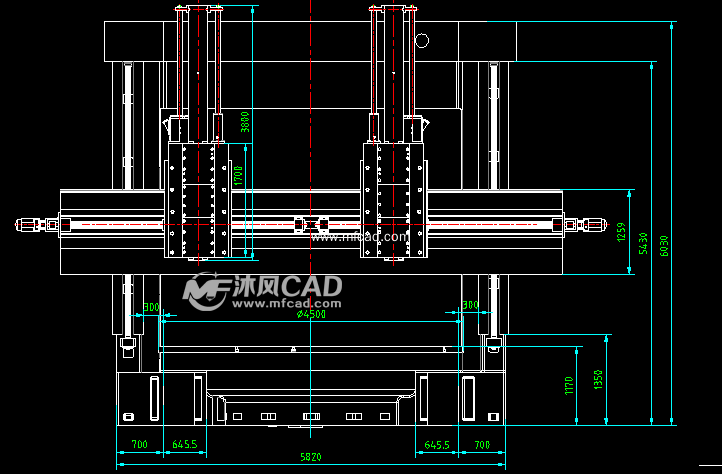 5米立车总装配图