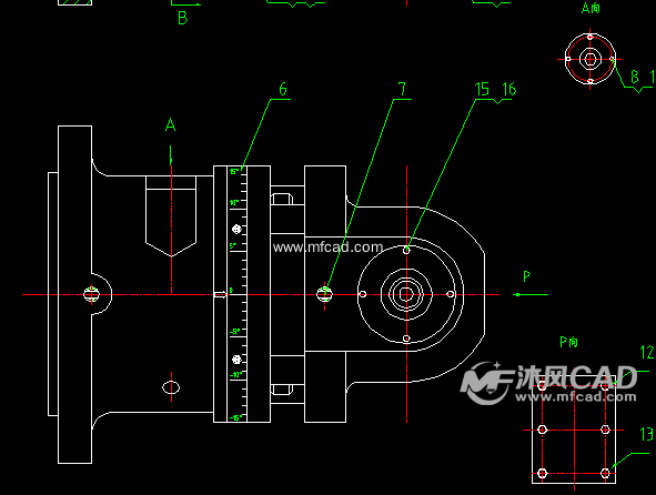 tx160直角铣头装配图图纸下载_机床附件图纸 - 沐风网