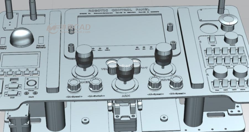 机器人控制面板模型