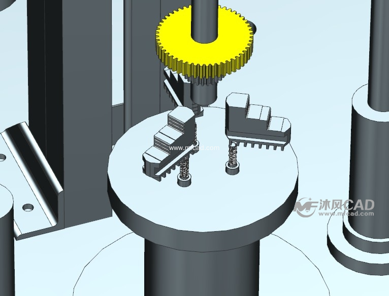 切齿机三维模型